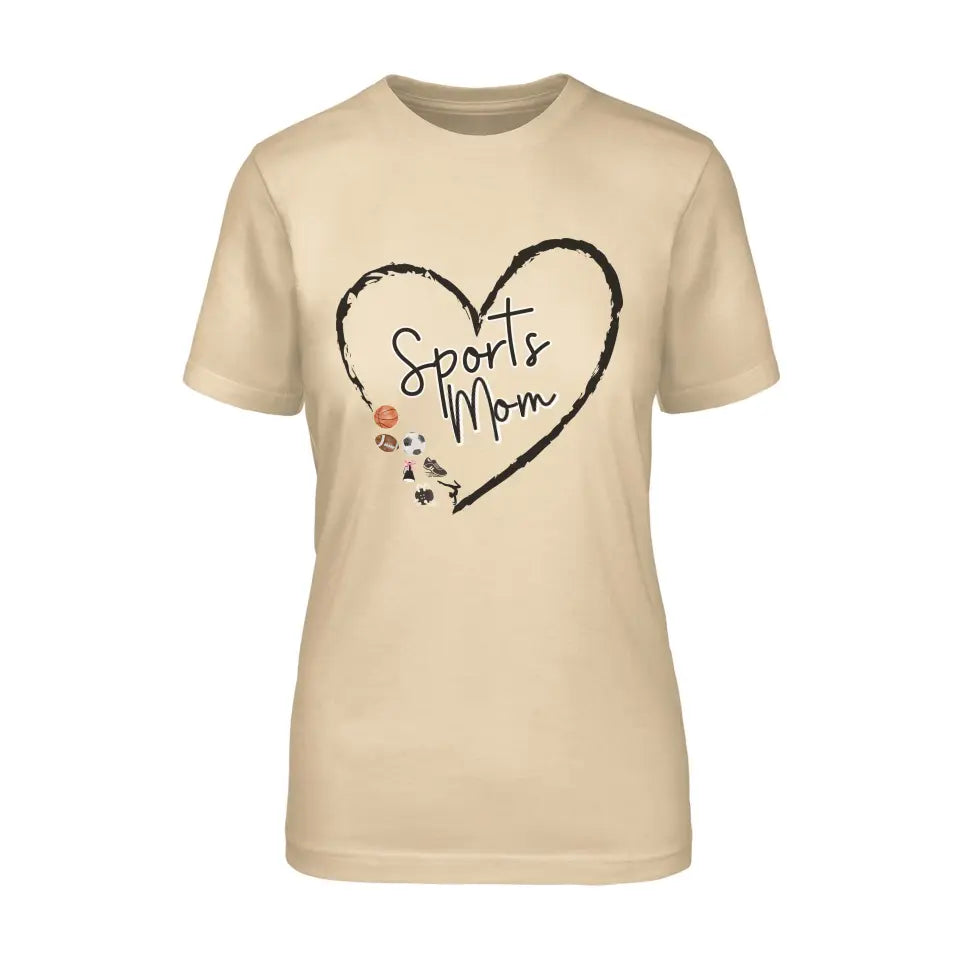 custom sports mom design on a unisex t-shirt