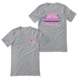 retro sunset cheerleader design on a unisex t-shirt