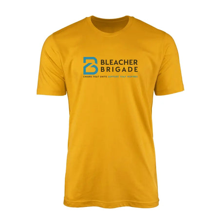bleacher brigade cheers that unite support that inspires design on a mens t-shirt