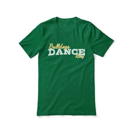 custom dance mascot and dancer name design on a unisex t-shirt with a white graphic