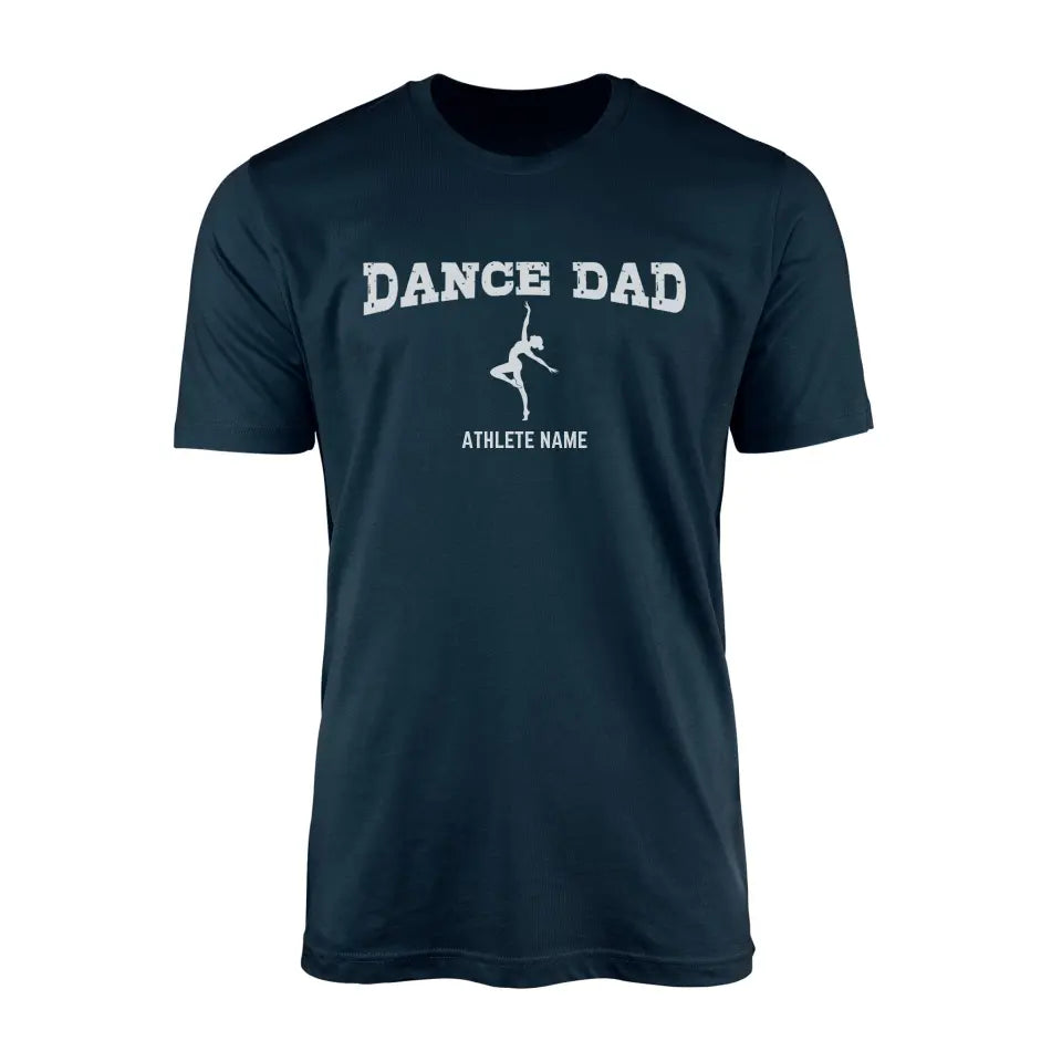 Dance Dad with Dancer Icon and Dancer Name | Men's T-Shirt | White Graphic