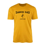 Dance Dad with Dancer Icon and Dancer Name | Men's T-Shirt | Black Graphic