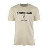 Dance Dad with Dancer Icon and Dancer Name | Men's T-Shirt | Black Graphic