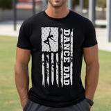 Dance Dad Vertical Flag | Men's T-Shirt | White Graphic