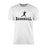 basic baseball with baseball player icon on a mens t-shirt with a black graphic