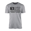 gymnastics grandpa horizontal flag on a mens t-shirt with a black graphic