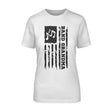 band grandma vertical flag on a unisex t-shirt with a black graphic