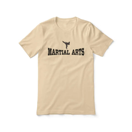 basic martial arts with martial artist icon on a unisex t-shirt with a black graphic