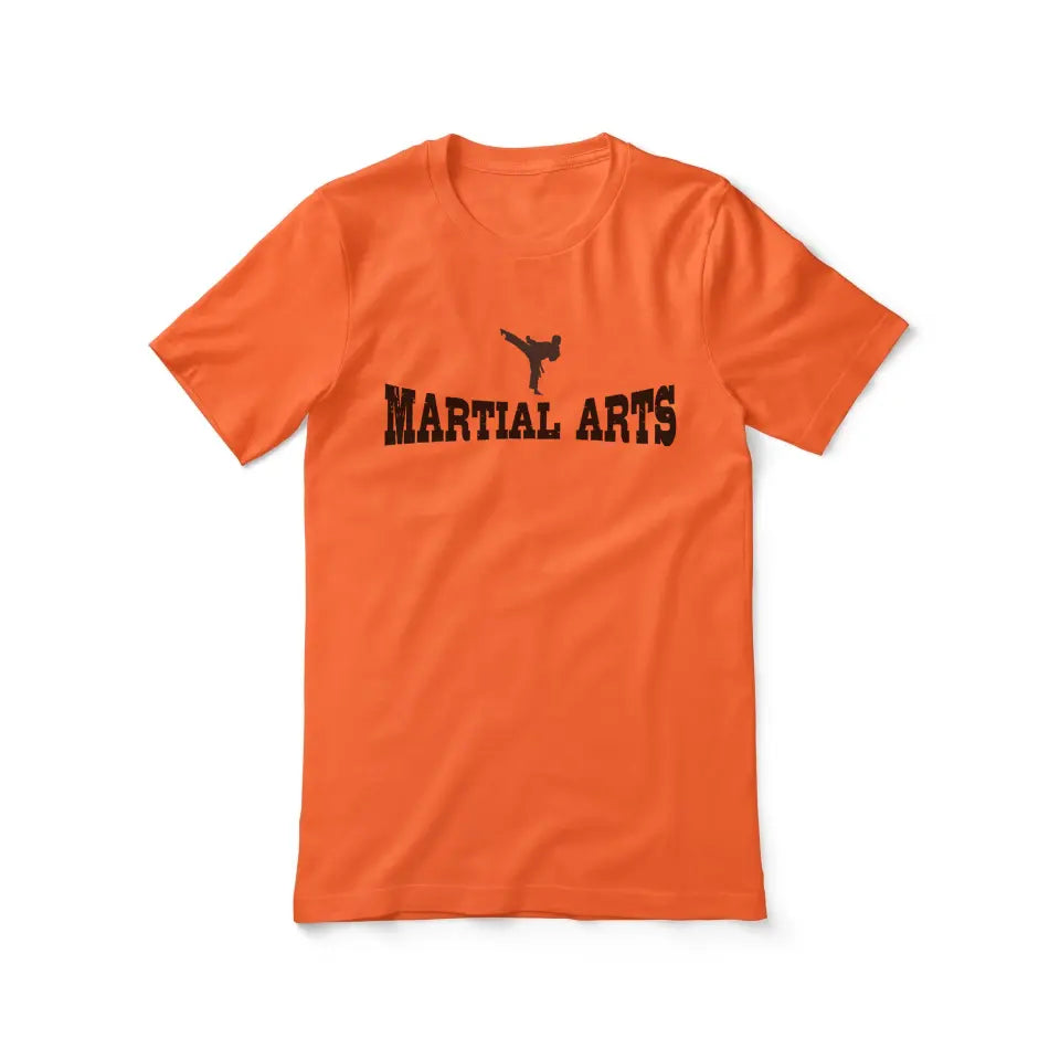 basic martial arts with martial artist icon on a unisex t-shirt with a black graphic