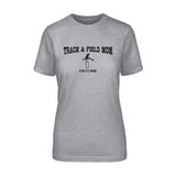 hurdles mom with hurdler icon and hurdler name on a unisex t-shirt with a black graphic