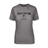 hurdles mom with hurdler icon and hurdler name on a unisex t-shirt with a black graphic