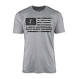 pole vault grandpa horizontal flag on a mens t-shirt with a black graphic