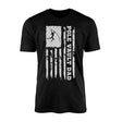 pole vault dad vertical flag on a mens t-shirt with a white graphic