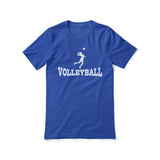 basic volleyball with volleyball player icon on a unisex t-shirt with a white graphic