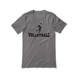 basic volleyball with volleyball player icon on a unisex t-shirt with a black graphic