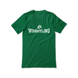 basic wrestling with wrestler icon on a unisex t-shirt with a white graphic