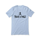 basic sprint with sprinter icon on a unisex t-shirt with a black graphic