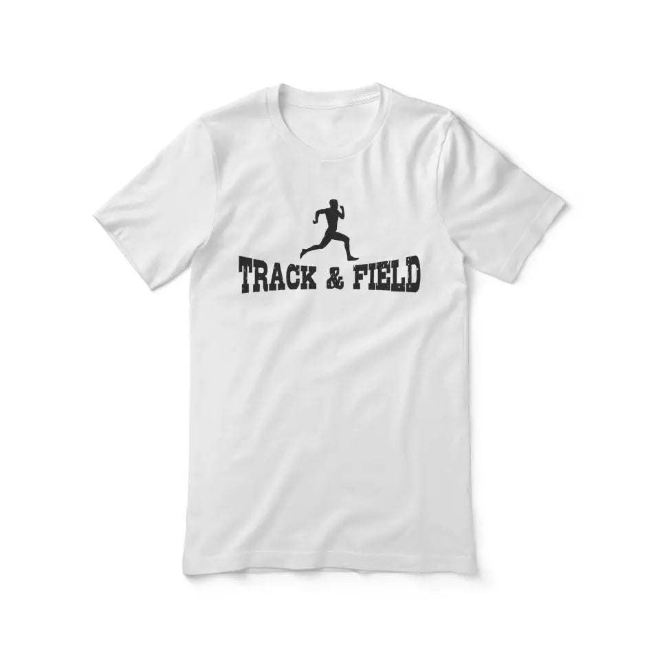 basic sprint with sprinter icon on a unisex t-shirt with a black graphic