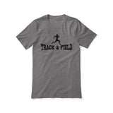 basic sprint with sprinter icon on a unisex t-shirt with a black graphic