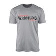 custom wrestling mascot and wrestler name on a mens t-shirt with a black graphic