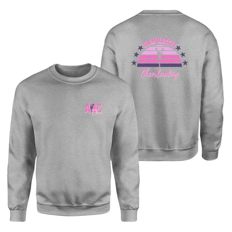 retro sunset cheerleader on a sweatshirt