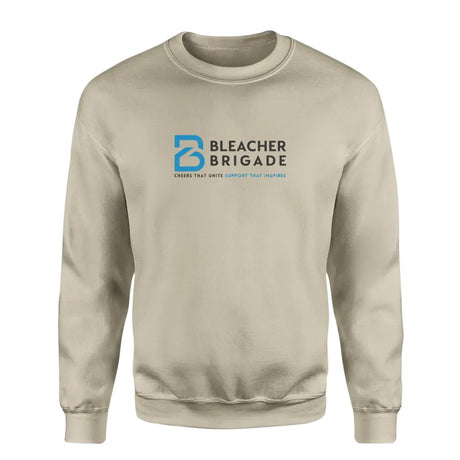 bleacher brigade cheers that unite support that inspires crewneck on a sweatshirt