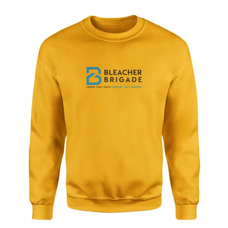 bleacher brigade cheers that unite support that inspires crewneck on a sweatshirt