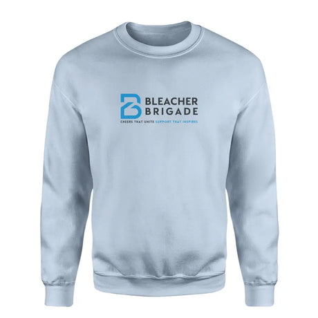 bleacher brigade cheers that unite support that inspires crewneck on a sweatshirt