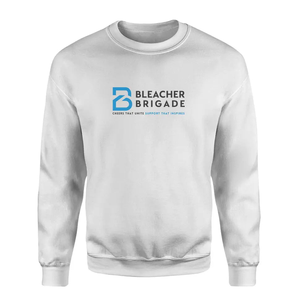 bleacher brigade cheers that unite support that inspires crewneck on a sweatshirt