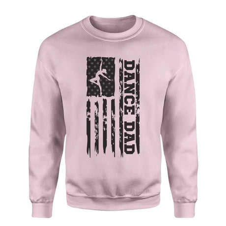 dance dad vertical flag on a sweatshirt with a black graphic