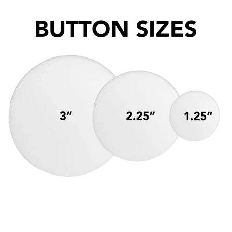 Custom Cheerleader Photo Button Size Guide