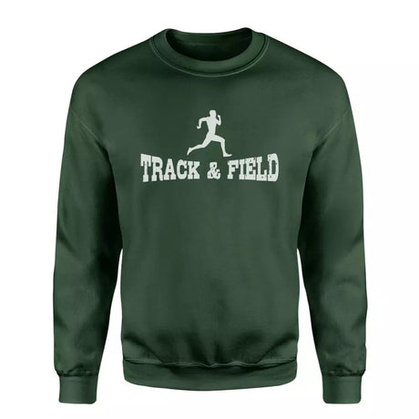 basic sprint with sprinter icon on a sweatshirt with a white graphic