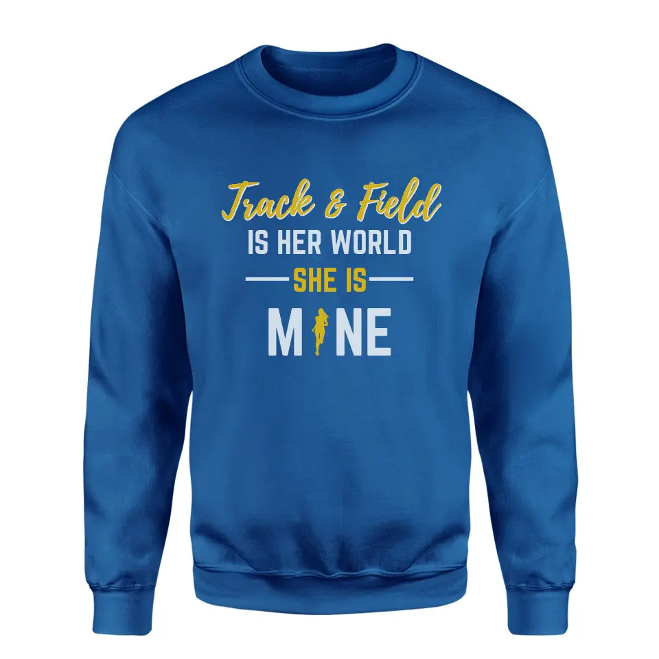 javelin is her world she is mine on a sweatshirt