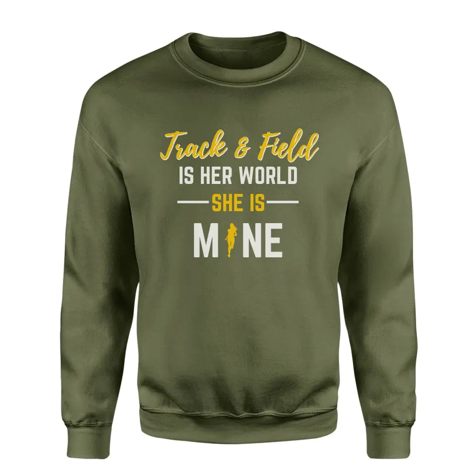 javelin is her world she is mine on a sweatshirt