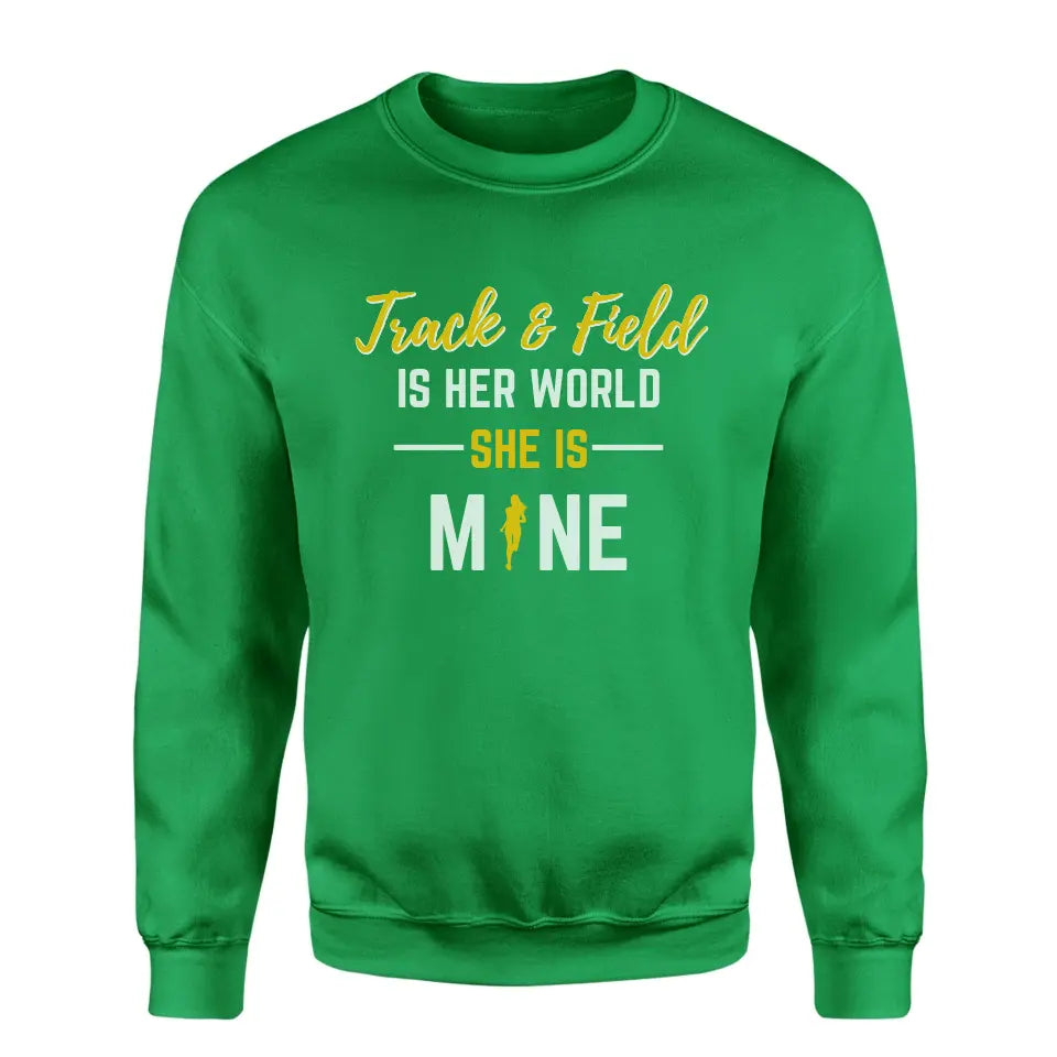 javelin is her world she is mine on a sweatshirt