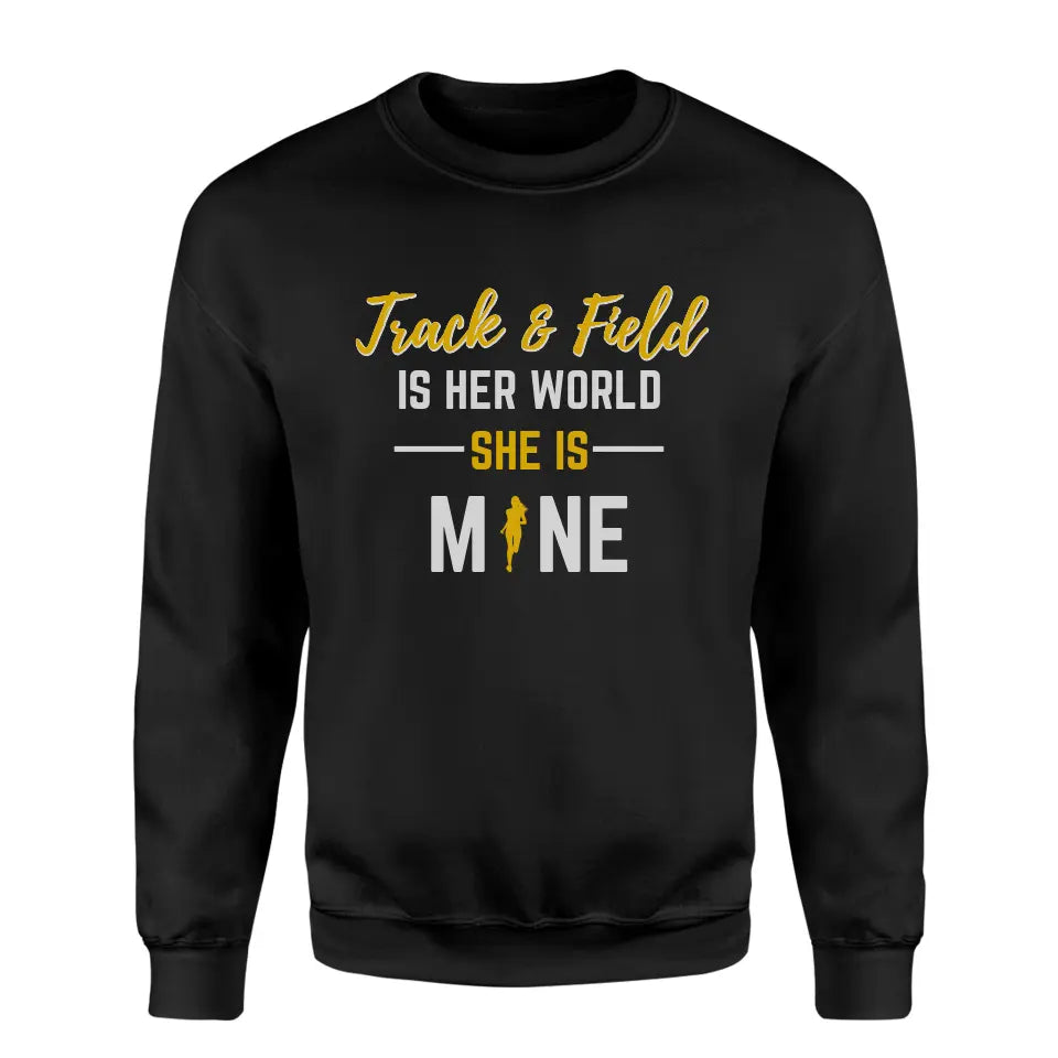 javelin is her world she is mine on a sweatshirt