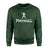 basic football with football player icon on a sweatshirt with a white graphic