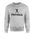 basic football with football player icon on a sweatshirt with a black graphic