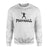 basic football with football player icon on a sweatshirt with a black graphic