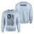 Tennis Grandma Vertical Flag With Tennis Player Name on a Sweatshirt with a Black Graphic