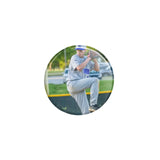 custom baseball player photo button