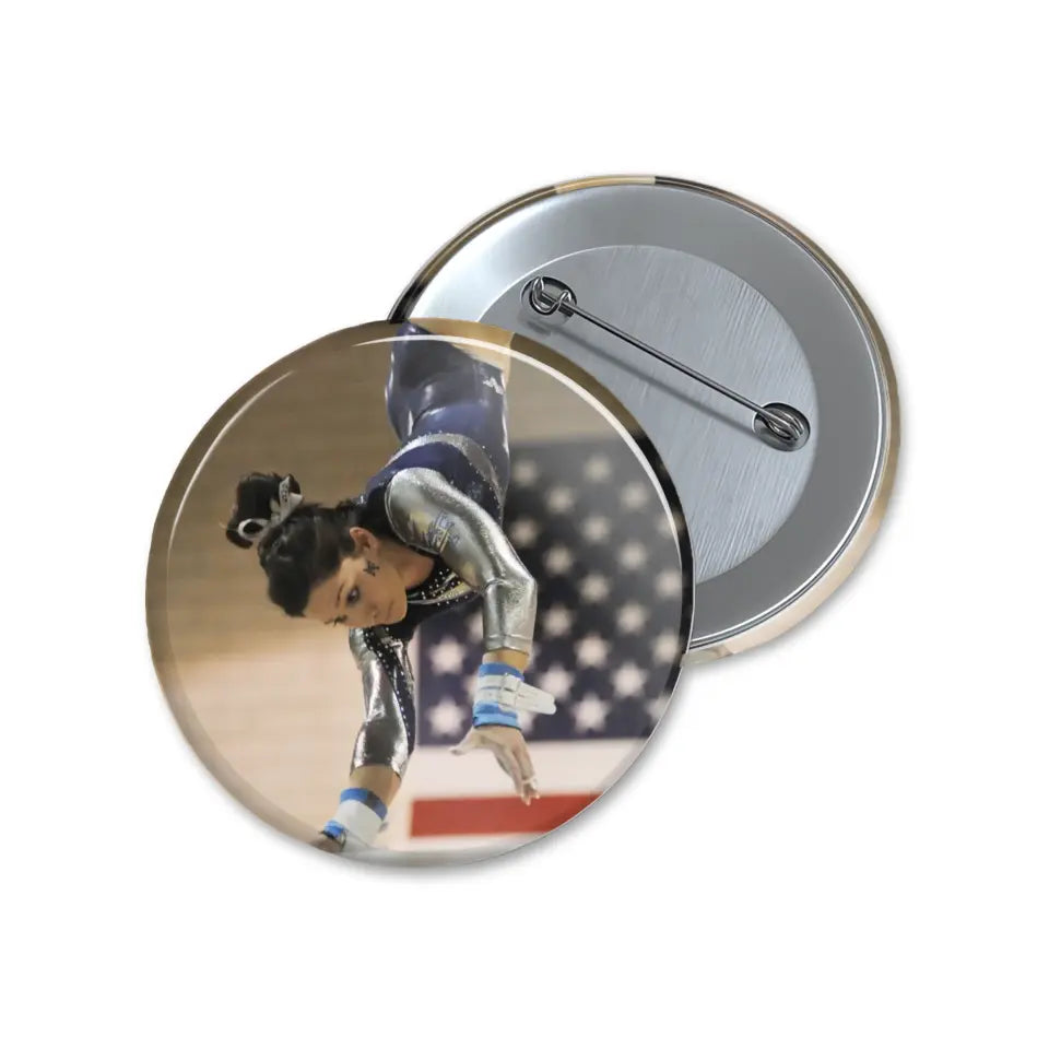 custom gymnast photo button