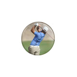 custom golfer photo button