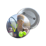 custom tennis player photo button