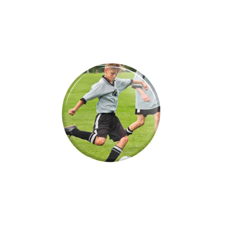 custom soccer player photo button