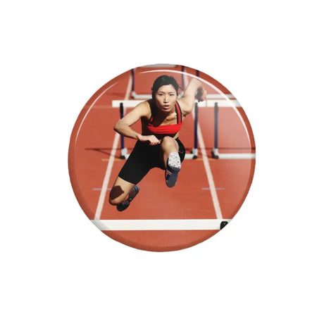 custom hurdler photo button