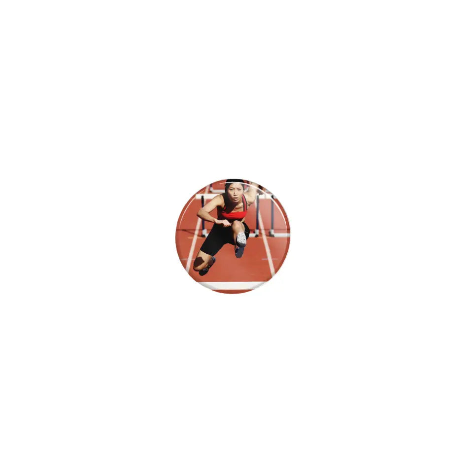 custom hurdler photo button