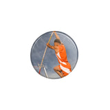 custom pole vaulter photo button