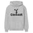 basic cheer with cheerleader icon on a hoodie with a black graphic