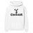 basic cheer with cheerleader icon on a hoodie with a black graphic